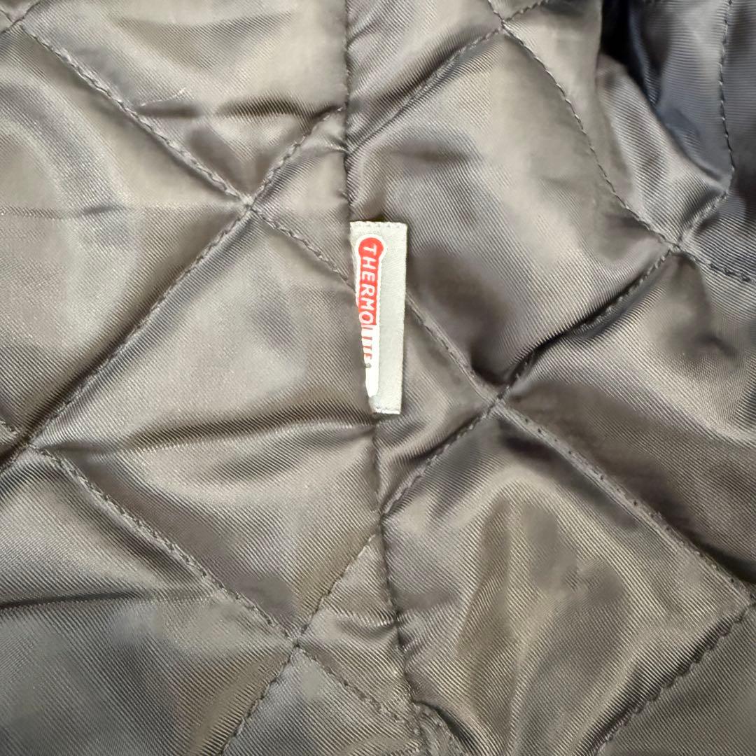 ナノユニバース　ラムレザージャケット　L キルティング中綿ジャケット