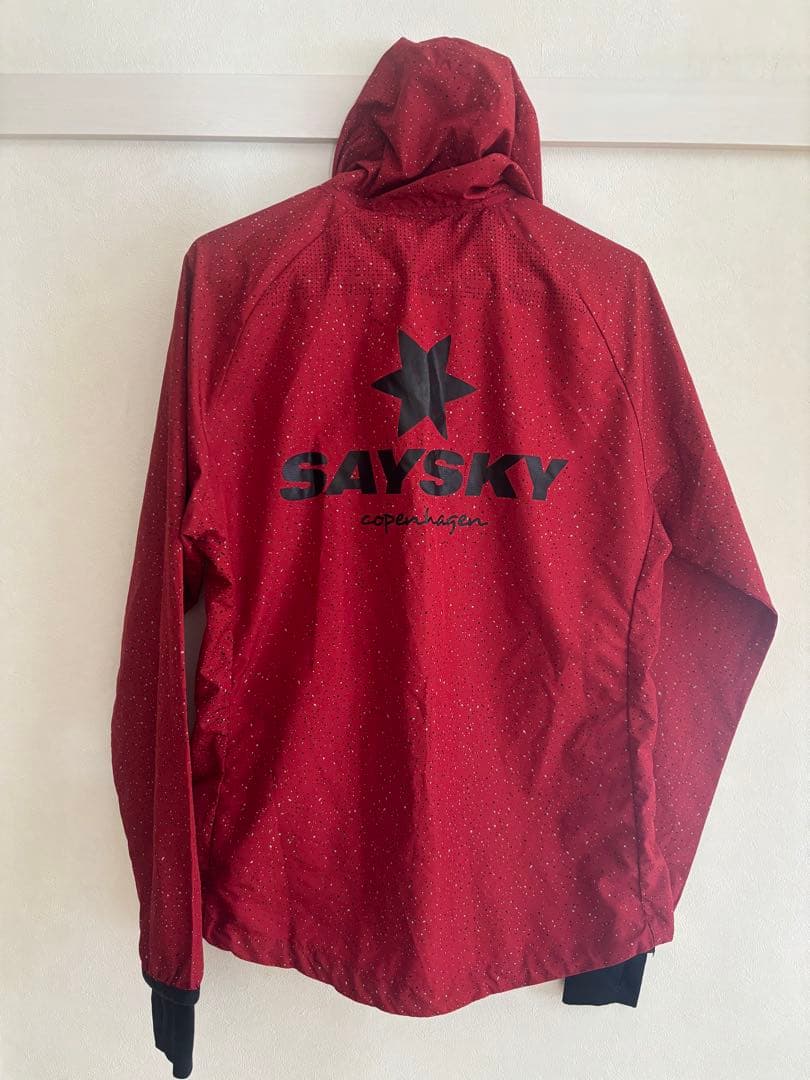【SAYSKY】 赤 ウィンドブレーカー