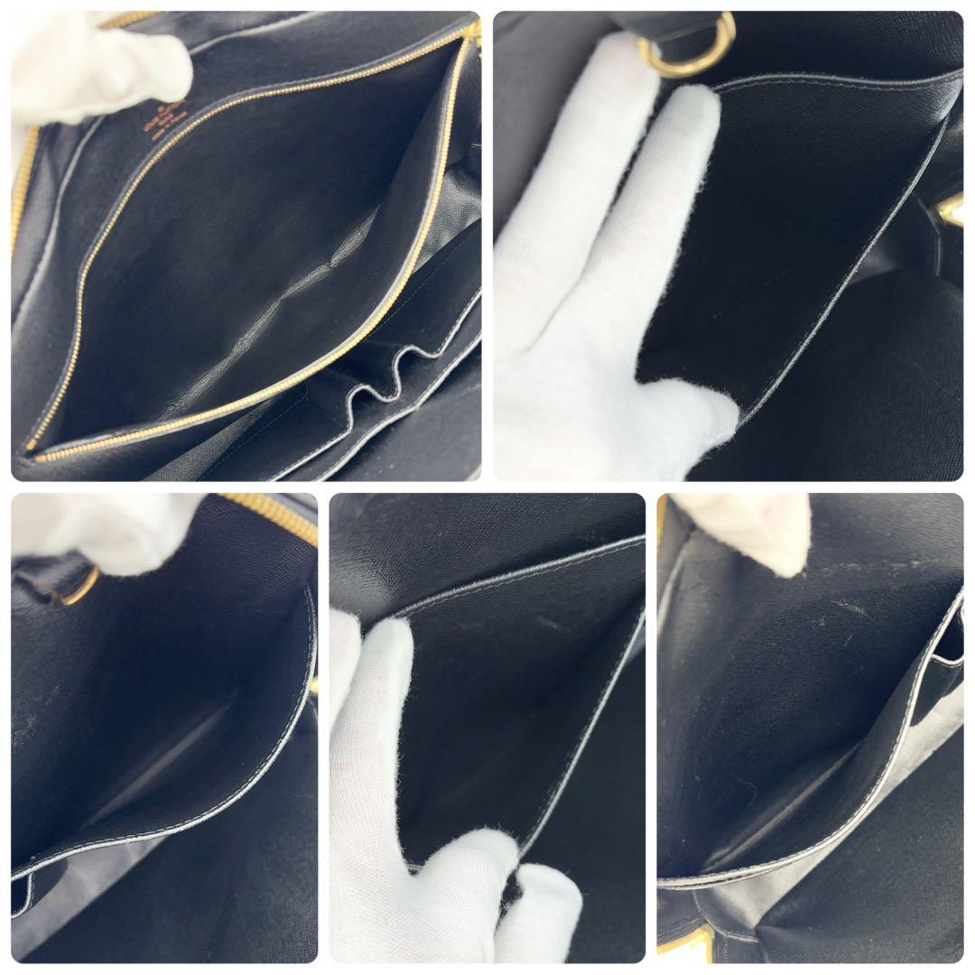 定価20万★極美品★ルイヴィトン エピ ポルトドキュマン ヴォワヤージュ 黒