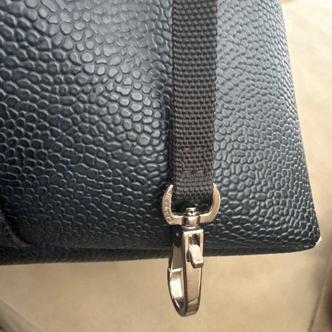 Hervé Chapelier オールブラックトートバッグ　827GGノワール