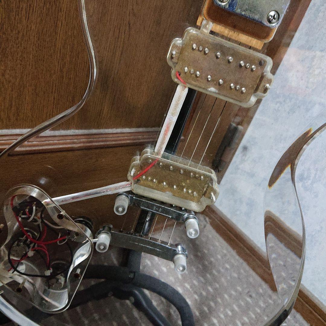 アクリル レスポールタイプ スケルトン シースルー エレキギター