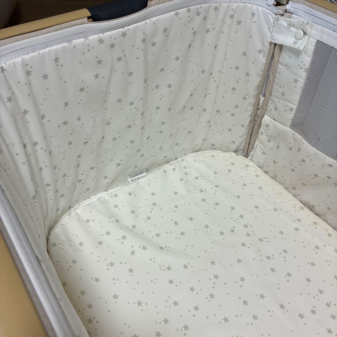 p*n様 【美品】HZDMJ ベビーベッド 折りたたみ マットレス付き 固定ベル