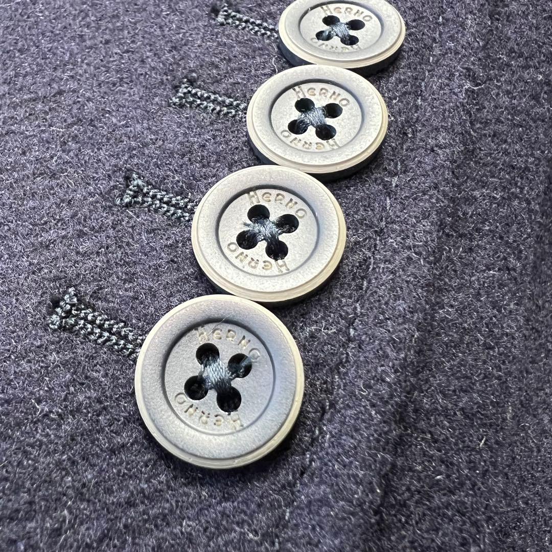 新品未使用　タグ付　ヘルノ　チェスターコート　ライナー　ネイビー　50 L