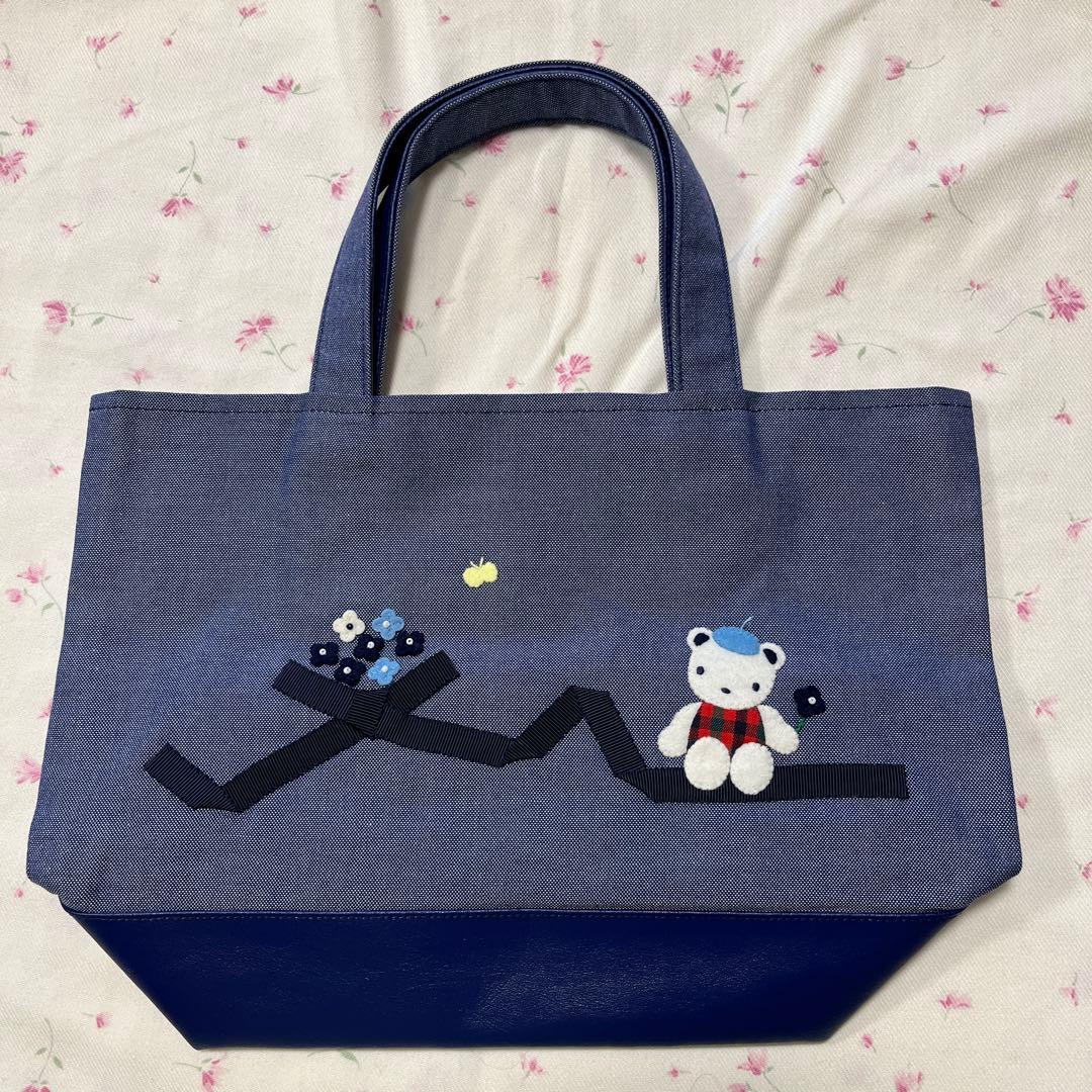 ファミリア　デニムバッグ　トートバッグ