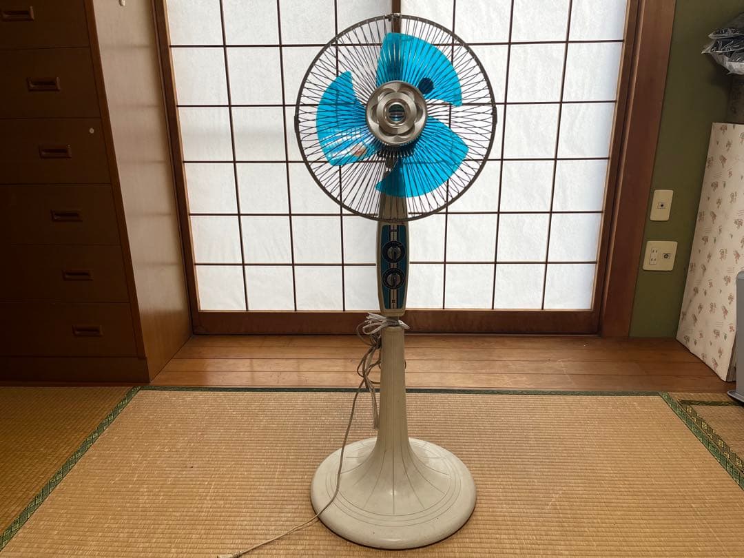 National ナショナル レトロ 扇風機 F-30V1M 伸縮可能 店舗にも