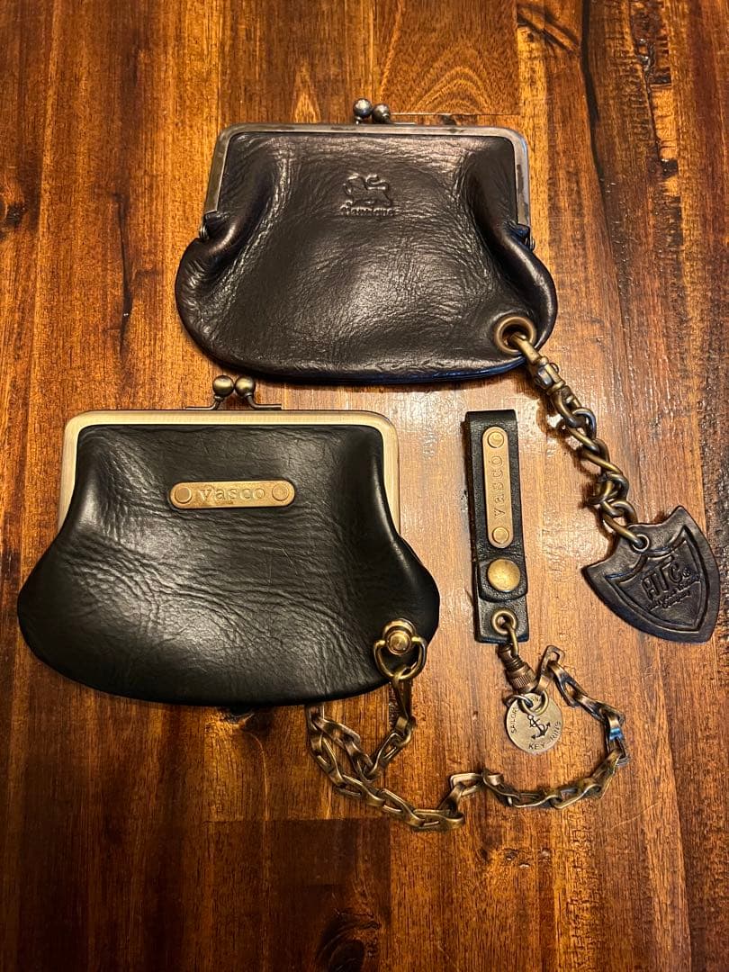 VASCO ヴァスコ レザーがま口  ケース トチカン カスタム品