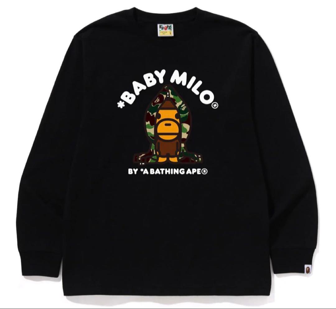 (新品)A BATHING APE BABY MILO ロングスリーブTシャツ