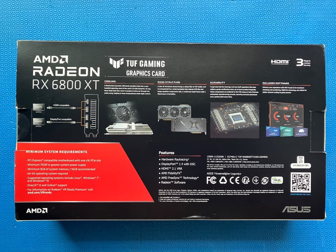 [最終値下げ] ASUS TUF RX 6800 XT OC Edition