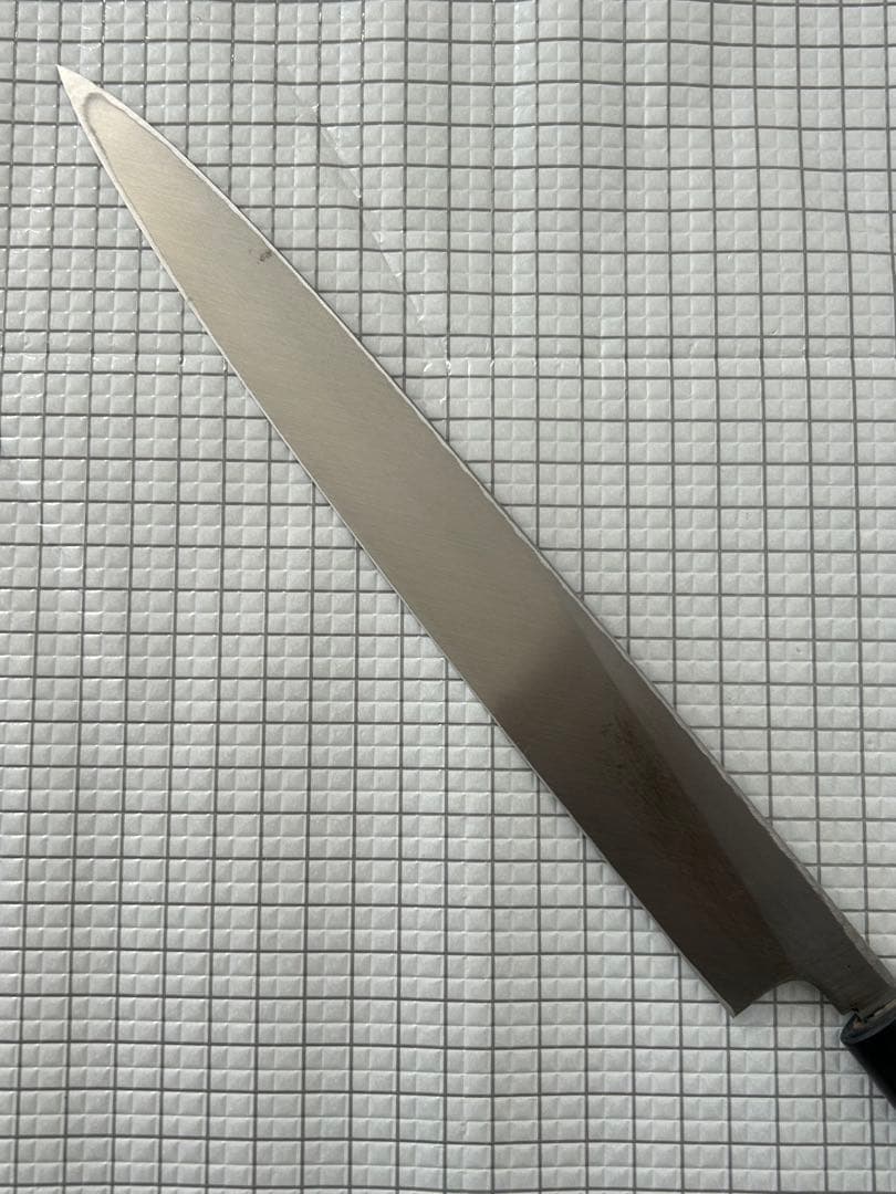 仙助 包丁 刺身包丁 柳刃包丁 安来鋼青紙２号 270mm 紫檀シノギ柄 ②