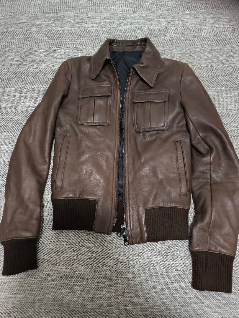 定価10万以上LITHIU HOMMEレザーライダースジャケットA2リチウムオム