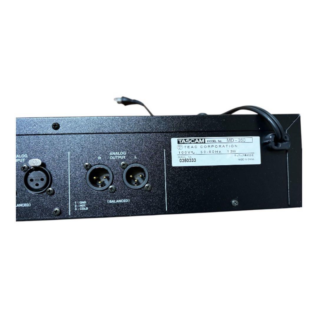 良品 TASCAM タスカム MD-350 MDデッキ 業務用MDデッキ