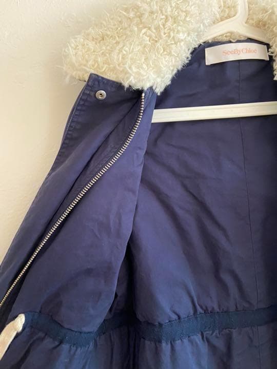 SEE BY CHLOE シーバイクロエ モッズコート ボア サイズ34