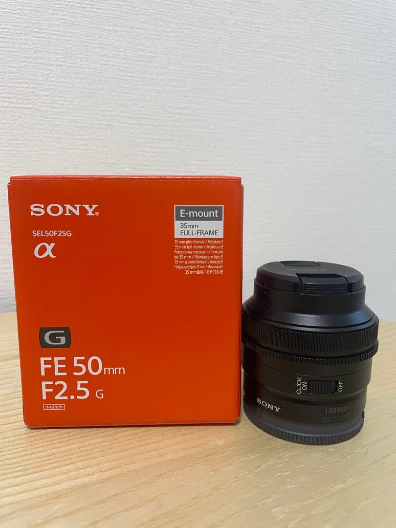【美品】最終値下げ　SONY FE 50mm F2.5 G レンズ（箱付き）