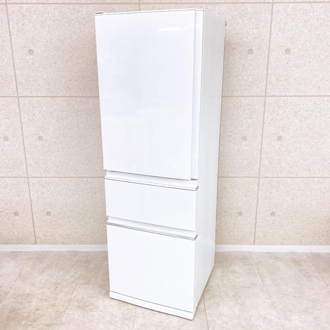 2023年製 三菱 365L 冷蔵庫 MR-CX37JL-W 3ドア 左開き