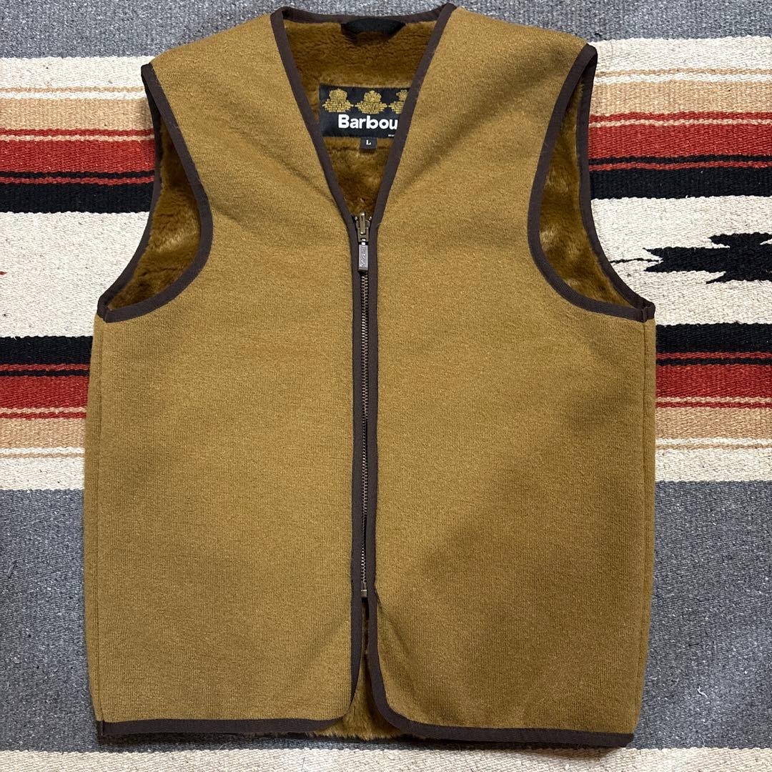 Barbour フリース ベスト Lサイズ ブラウン　最終価格