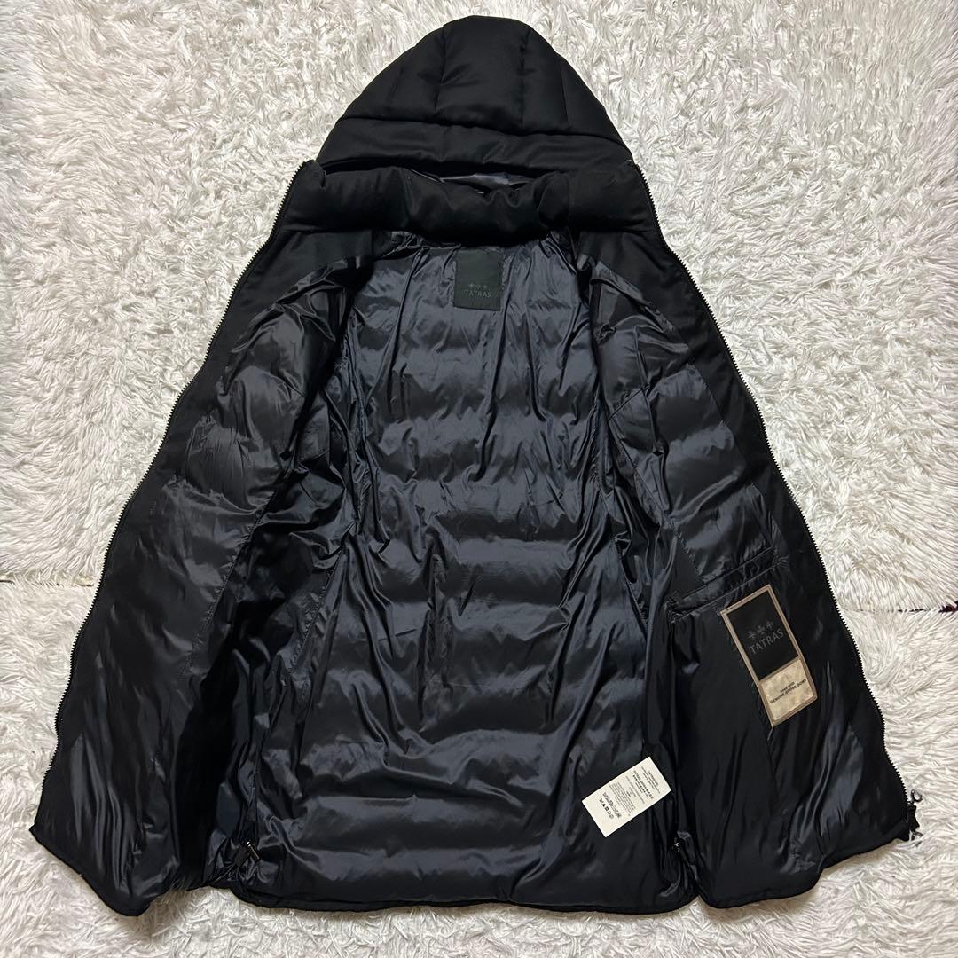 【人気】タトラス ダウンコート ロング フード ZEJA 黒　ブラック