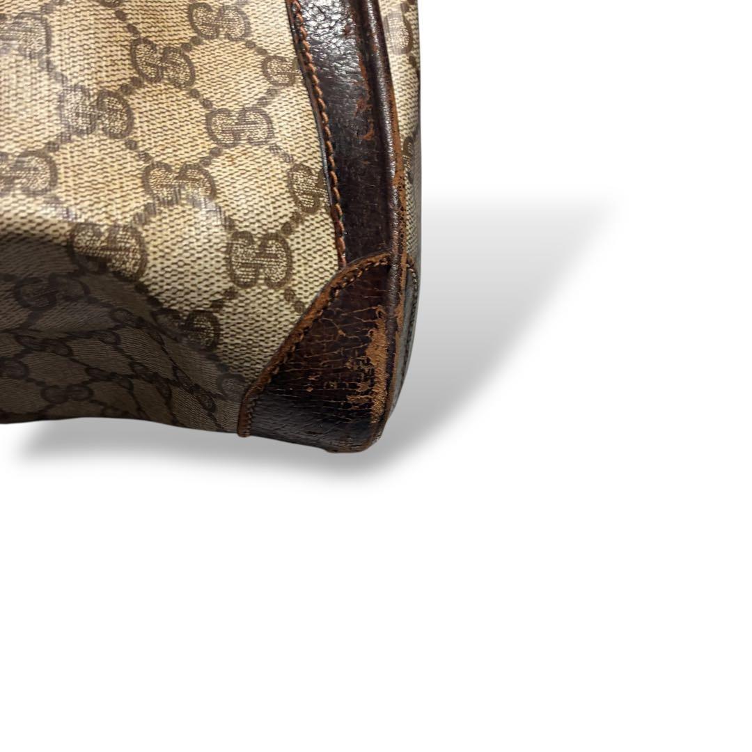 状態込み特別価格　グッチ　ボストンバッグ　gg柄　PVC シェリーライン