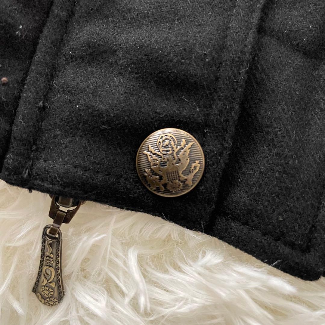 ローゼンカヴァリエ ミリタリーコート メタルボタン 刺繍 黒