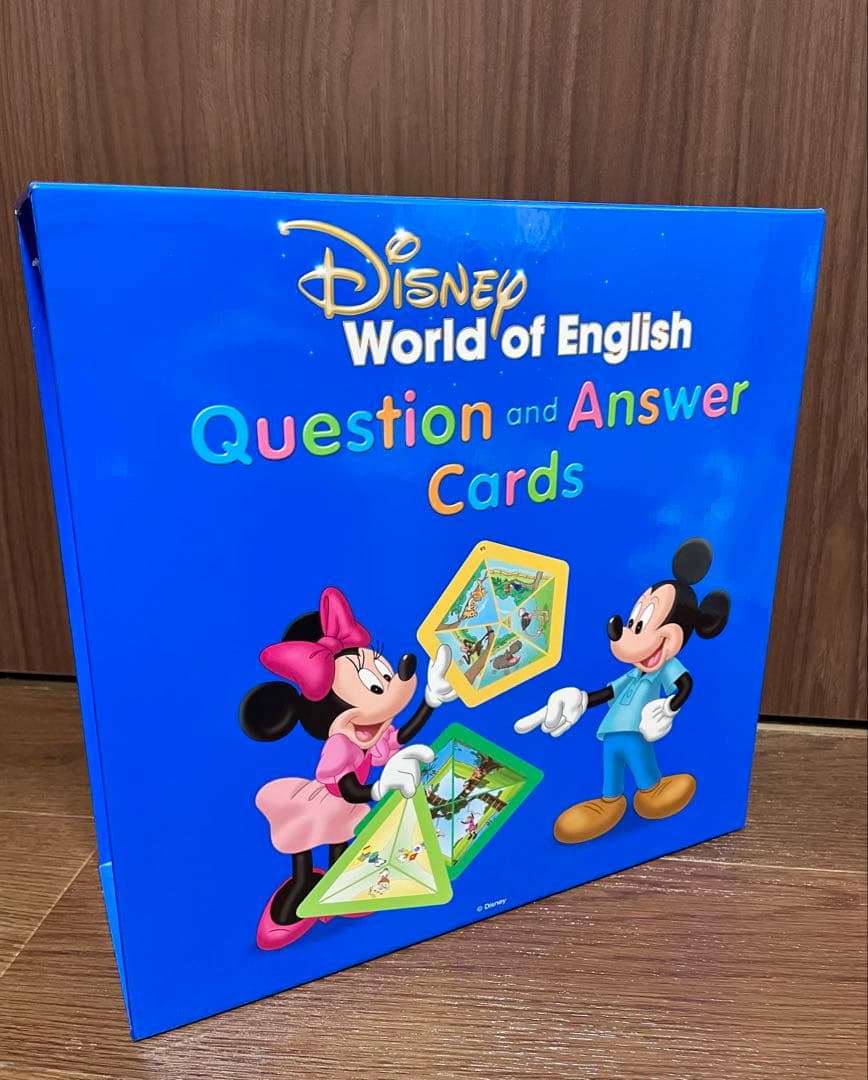 【新品未使用】クエスチョンアンドアンサー ディズニー 英語　Q&Aカード　dwe