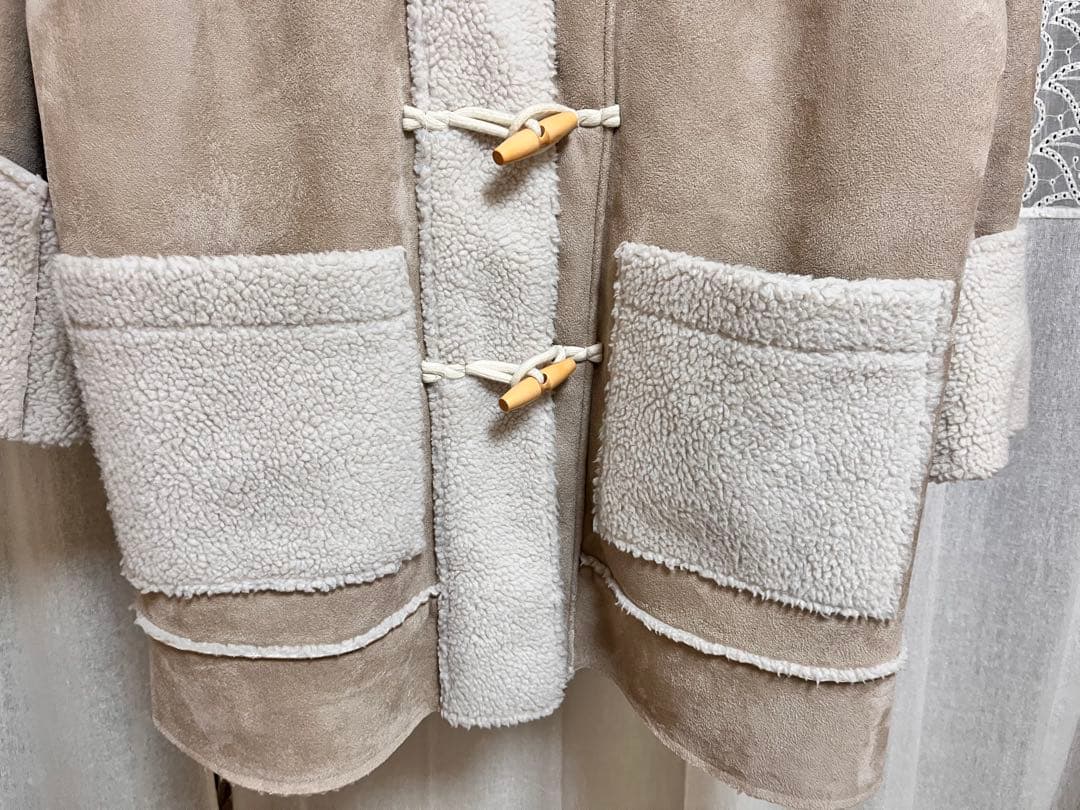 ollun きりまる OLUN ボアスエードコンビネーションコート オルン