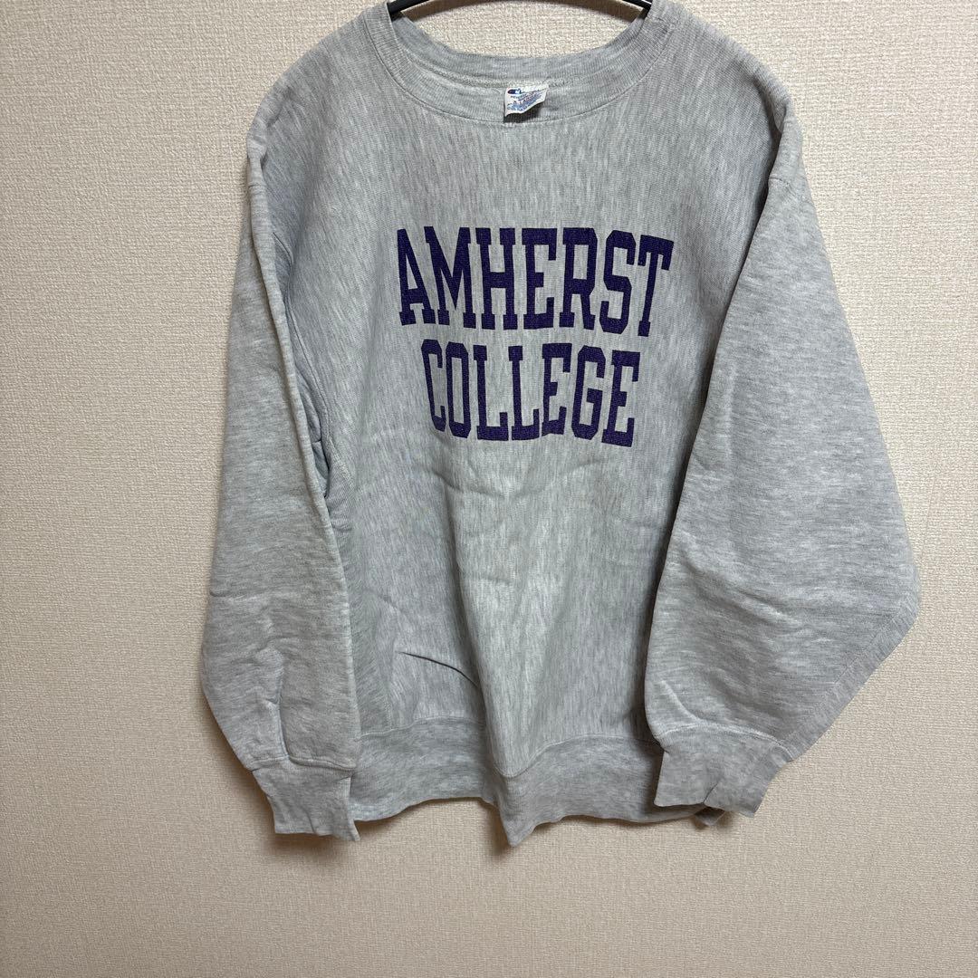 激レア！袖目無しでパープル2段染み込みプリント！！チャンピオン80sトリコタグ！