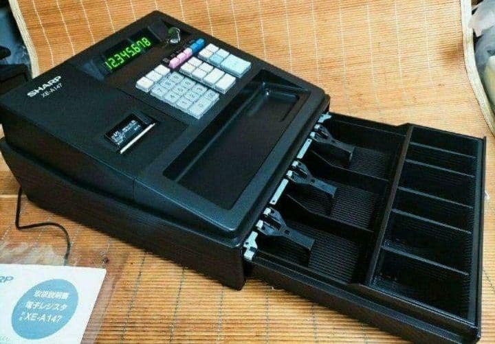 シャープレジスター　XE-A147　PC連携売上管理フル設定無料　031266