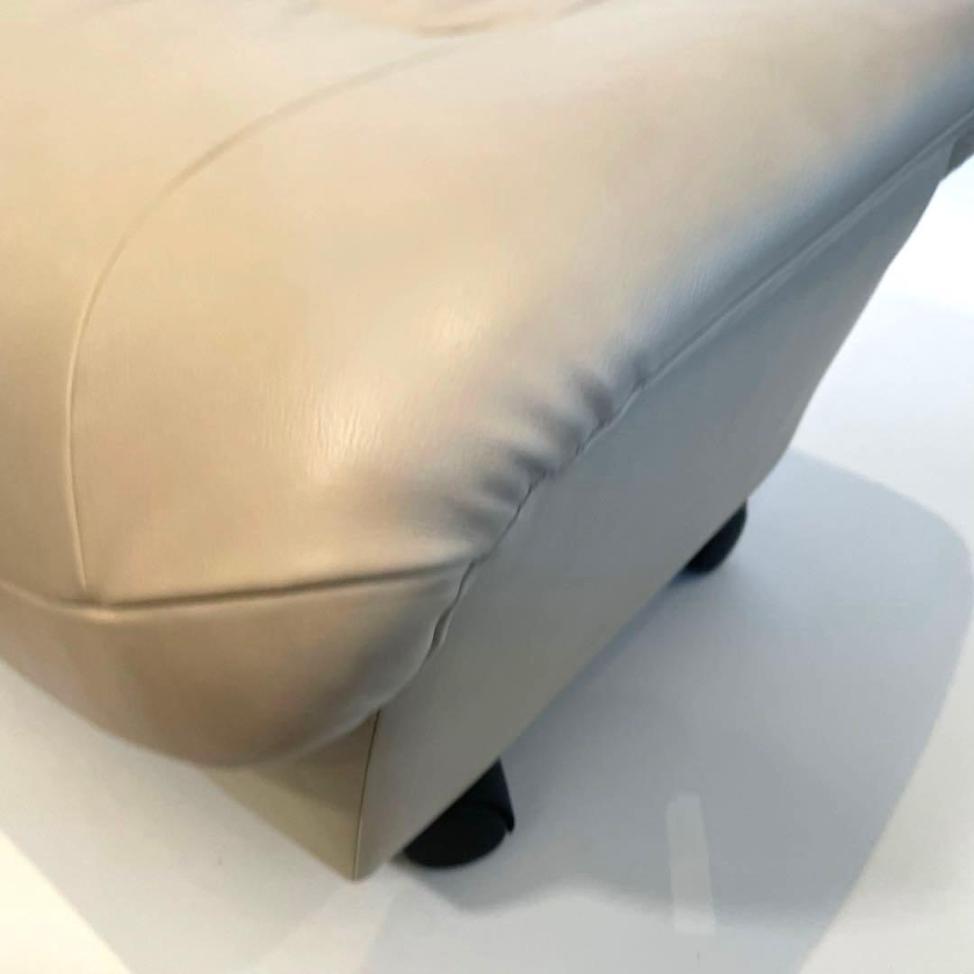 美品　karimoku/カリモク「ZT」シリーズ 本革オットマン　椅子