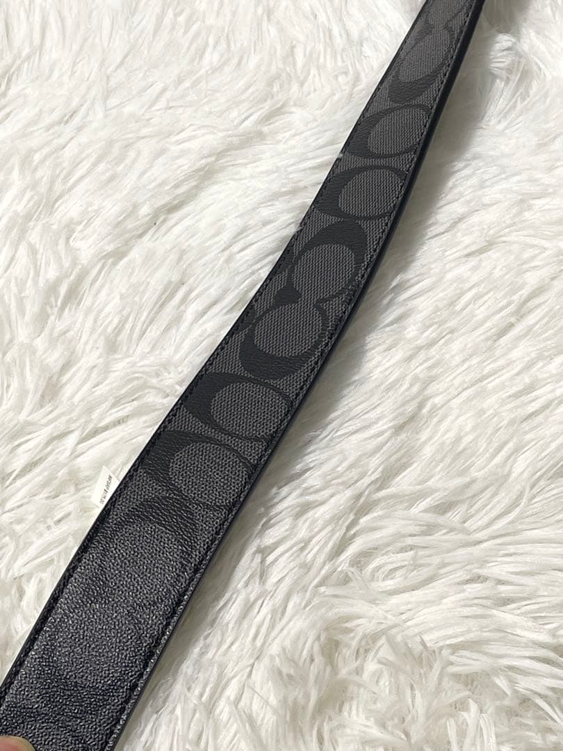 COACH コーチ　リバーシブル 本革　レザーベルト シグネチャー