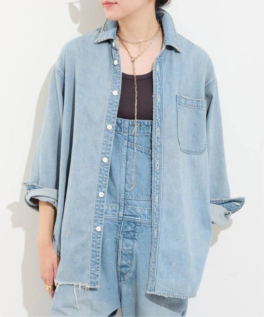 新品ATTICK BY JOHNBULL USED DENIM SHIRTS