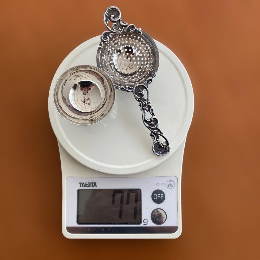 純銀 シルバー WAKOティーストレーナー　アンティーク