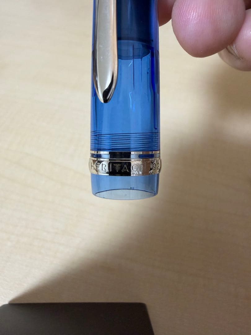 PILOT 万年筆 カスタムヘリテイジ92 透明軸Fニブ 2本セット