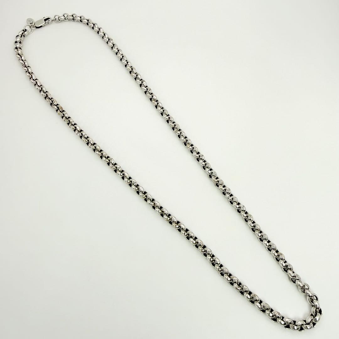 ●【美品】SILVER925 SAAD 甲丸チェーン 5.4mm幅 52cm