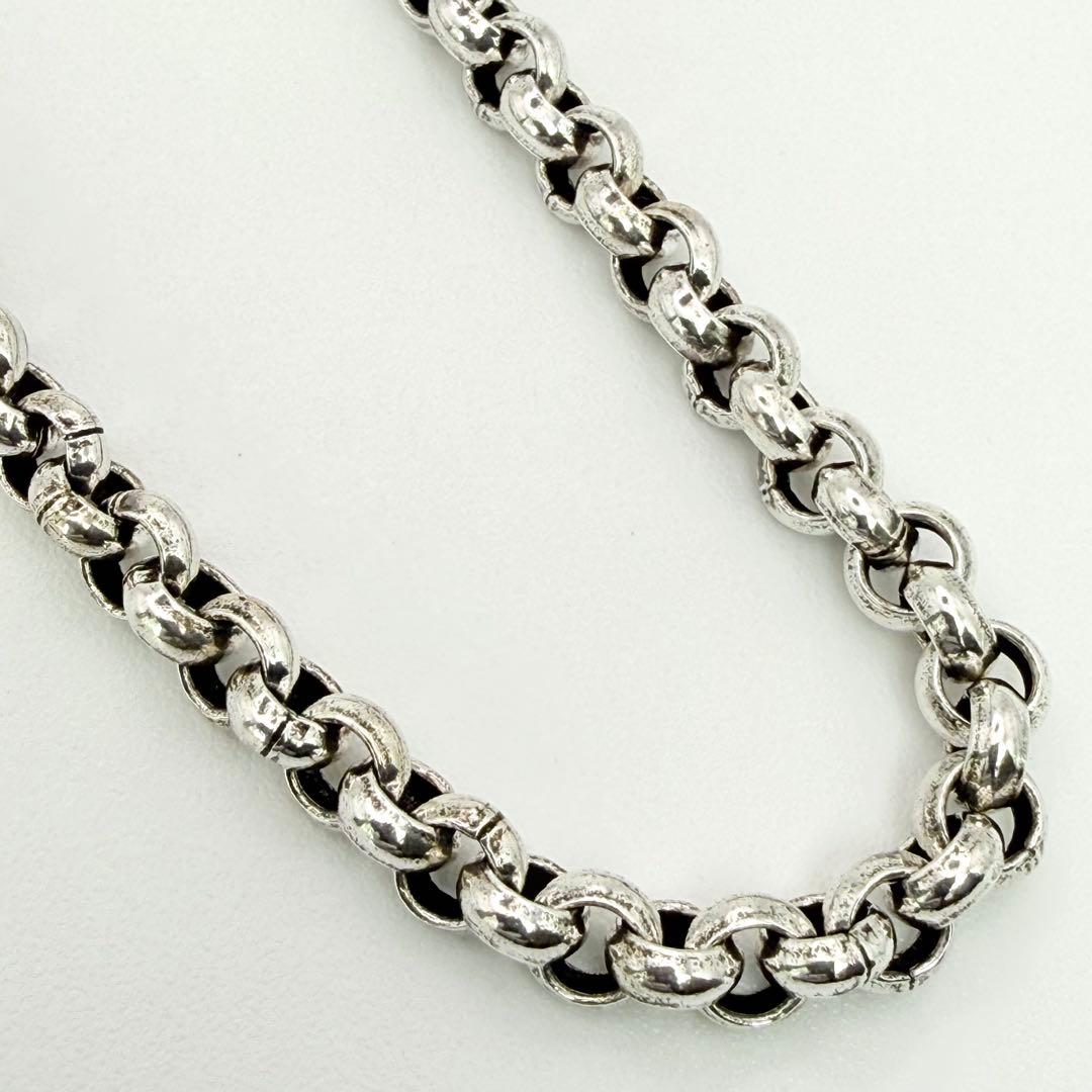 ●【美品】SILVER925 SAAD 甲丸チェーン 5.4mm幅 52cm