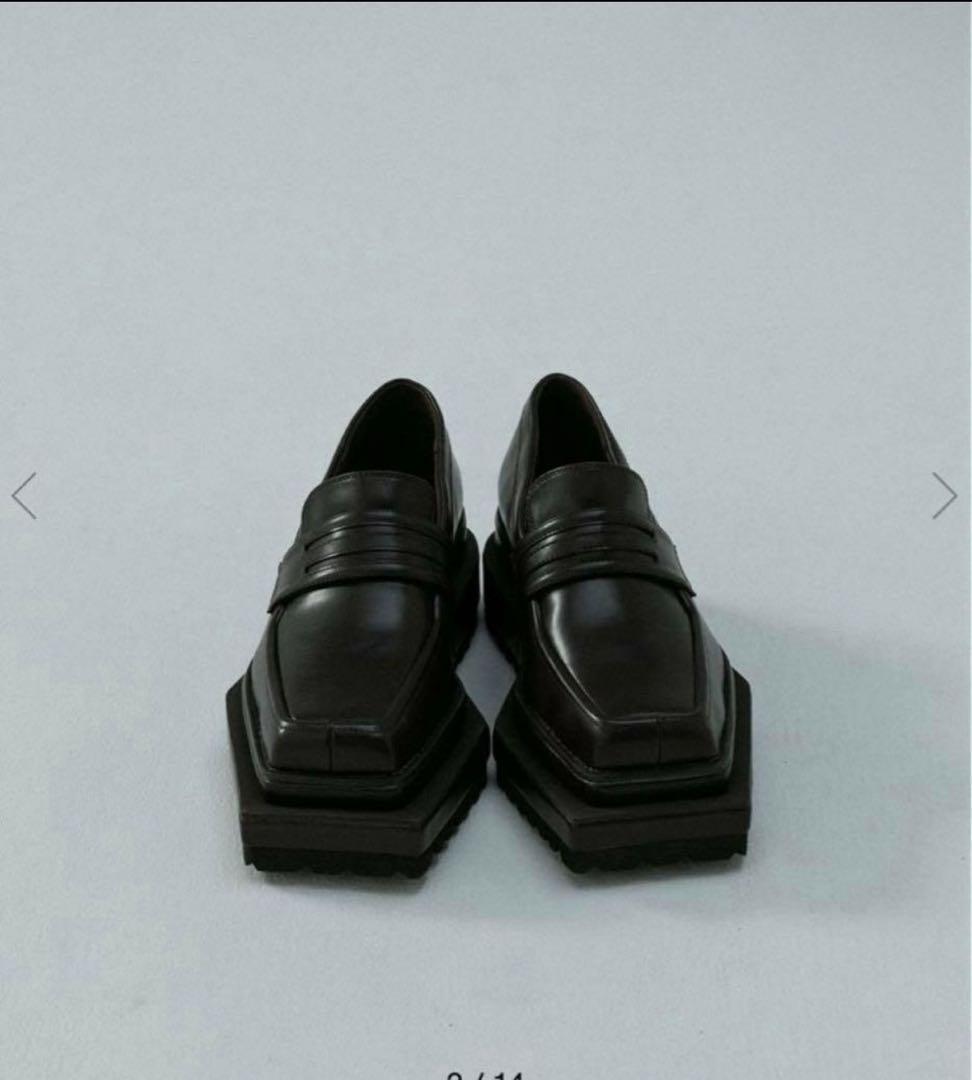 靴 MELTTHELADY square loafer 37