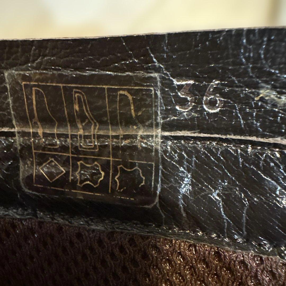 美品　miumiu ブラウンレザーブーツ ジッパー付き　36