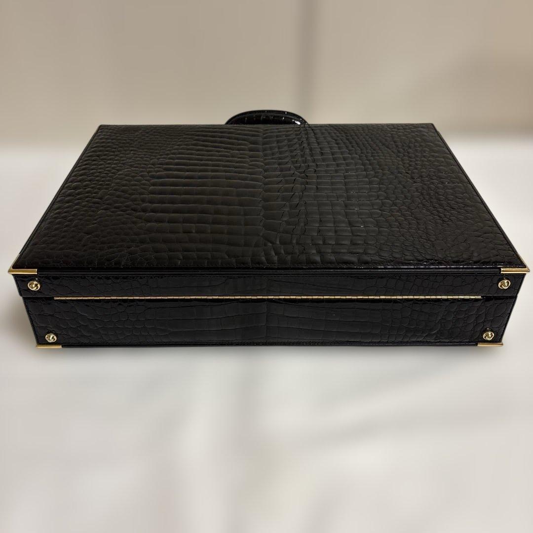 美品　クロコダイル　アタッシュケース