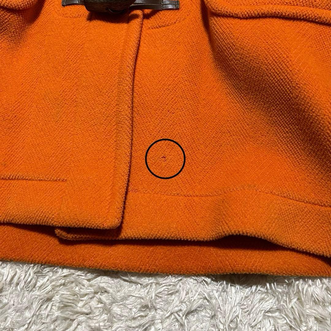 オールドイングランド ダッフルコート ヘリンボーン オレンジ L相当