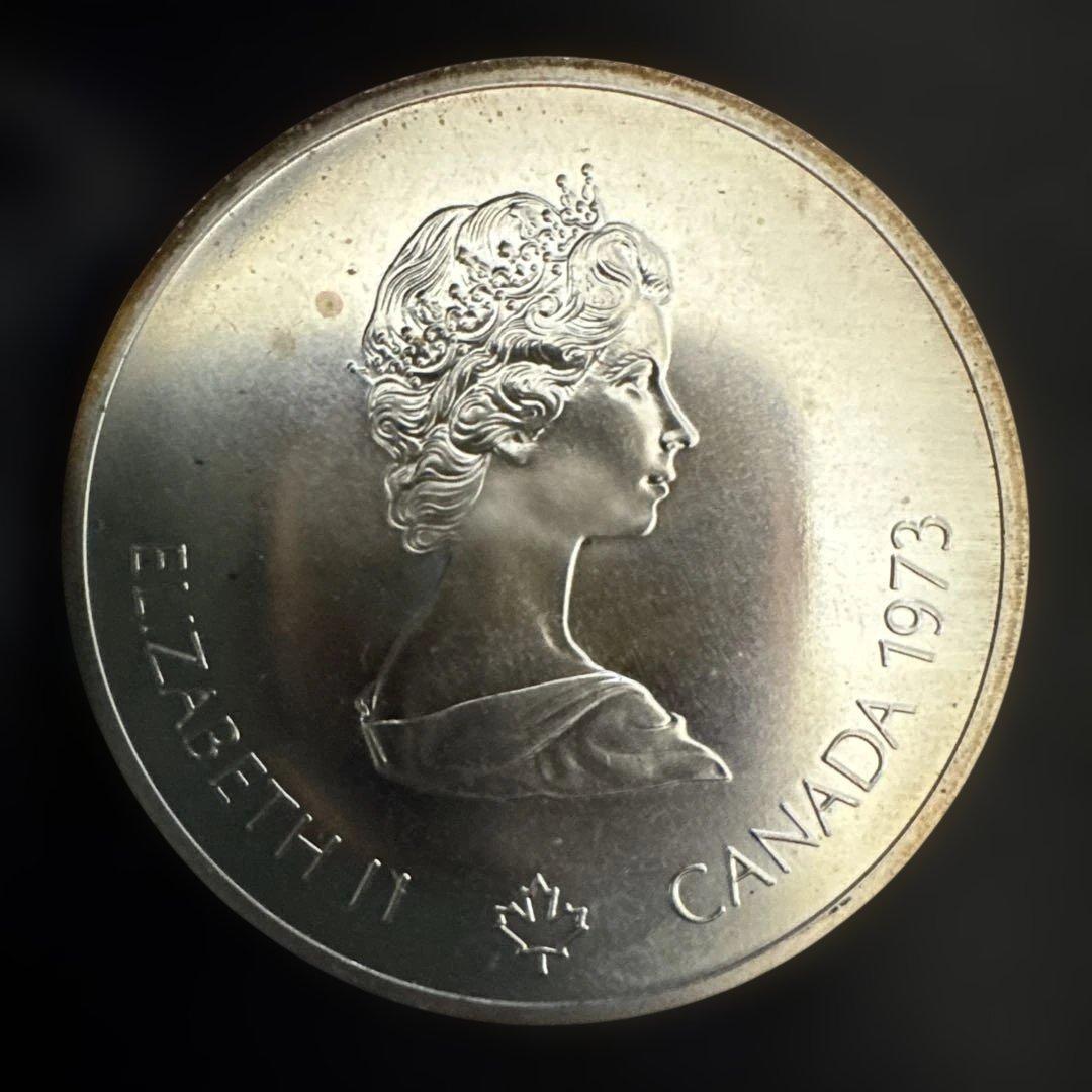 カナダ　モントリオール五輪記念　10ドル大型銀貨