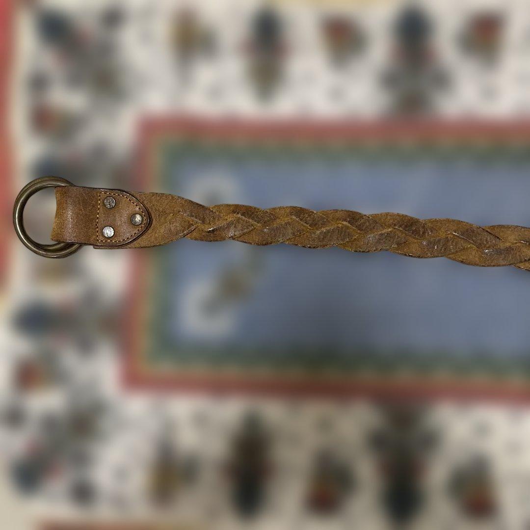 RRL レザーダブルリングベルト　34