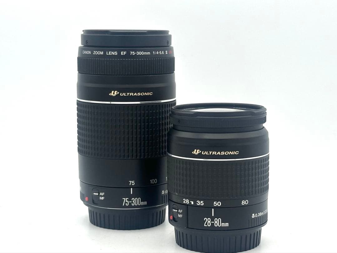 【完動品】Canon EF 28-80 EF 75-300 2本セット　動作OK