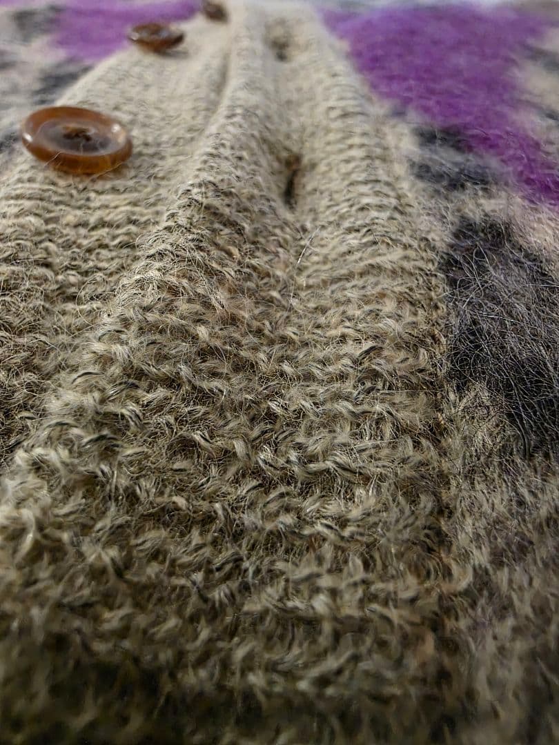 KHOKI レオパードモヘアベスト