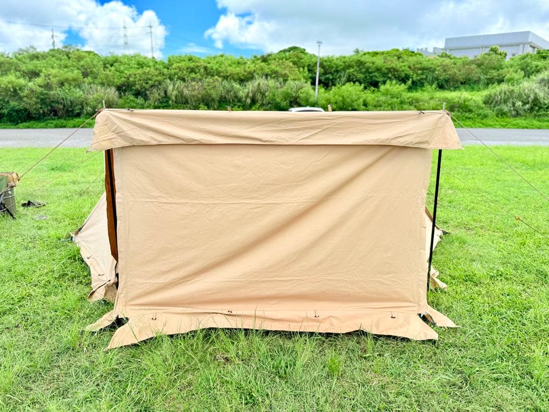 バンドック☆ソロベースex☆フロントウォール&純正二又ポール2本付☆人気の改良型