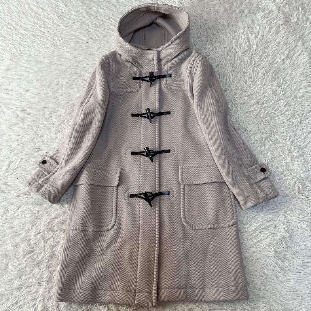 【極美品】ニューヨーカー　ウールヘリンボーン　ダッフルコート