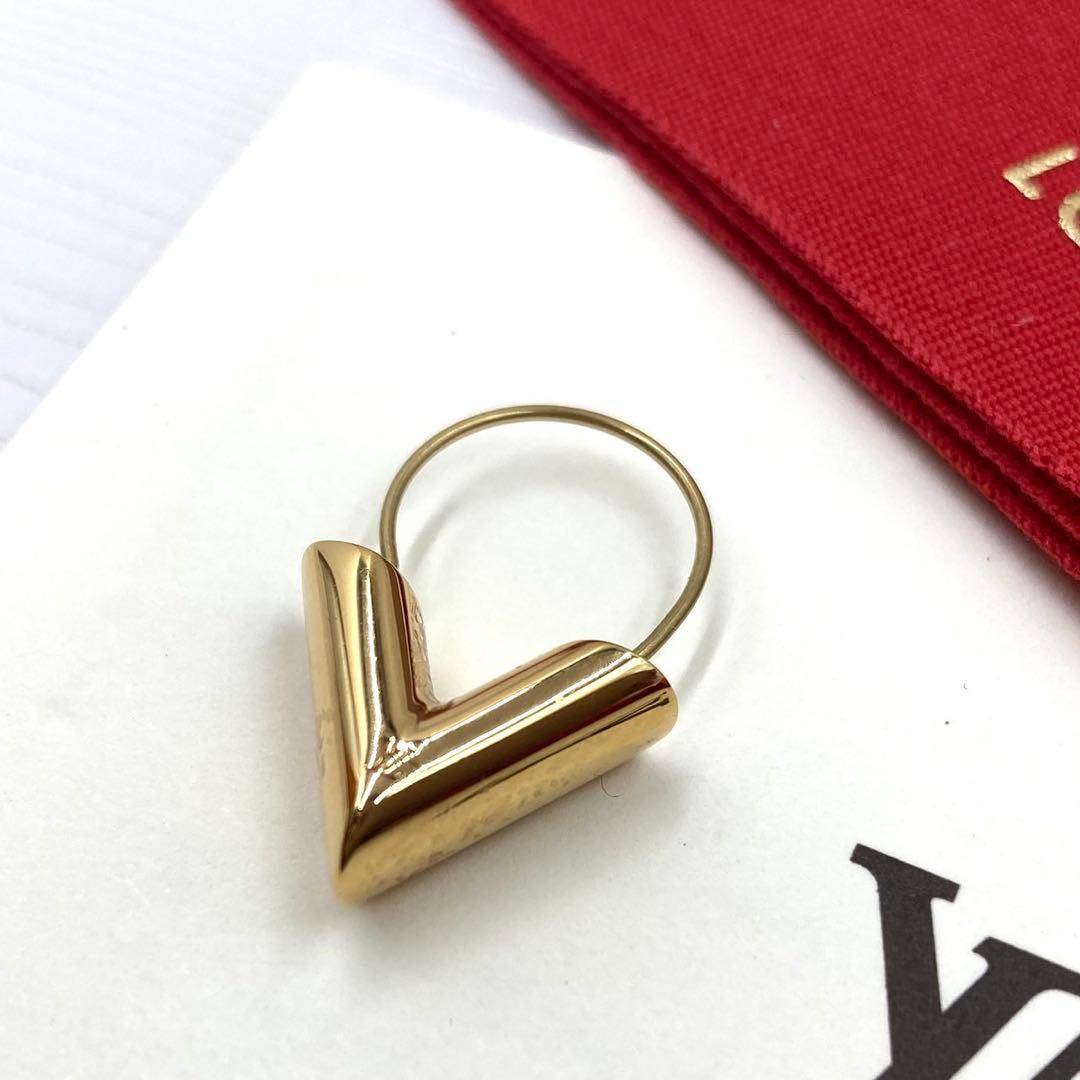 【鑑定済・美品】ルイヴィトン フープピアス エセンシャルV M61088 片耳