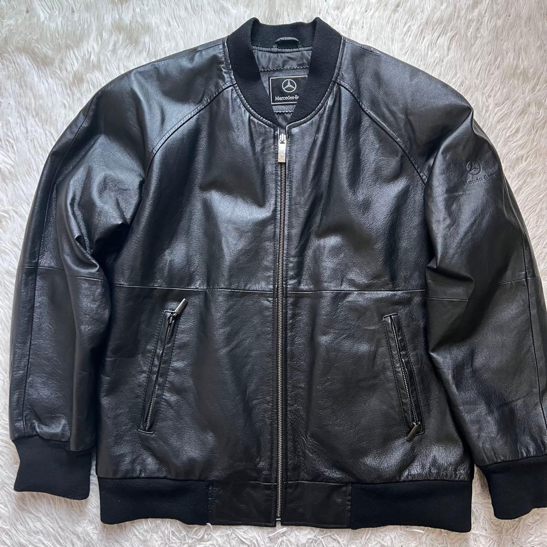 美品！！入手困難！メルセデスベンツ　レザージャケット　本革　ブラック　M