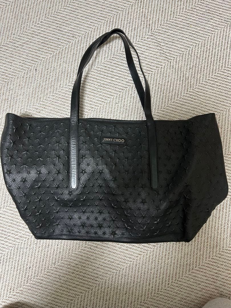 Jimmy Choo ジミーチュウ　ブラック　トートバッグ