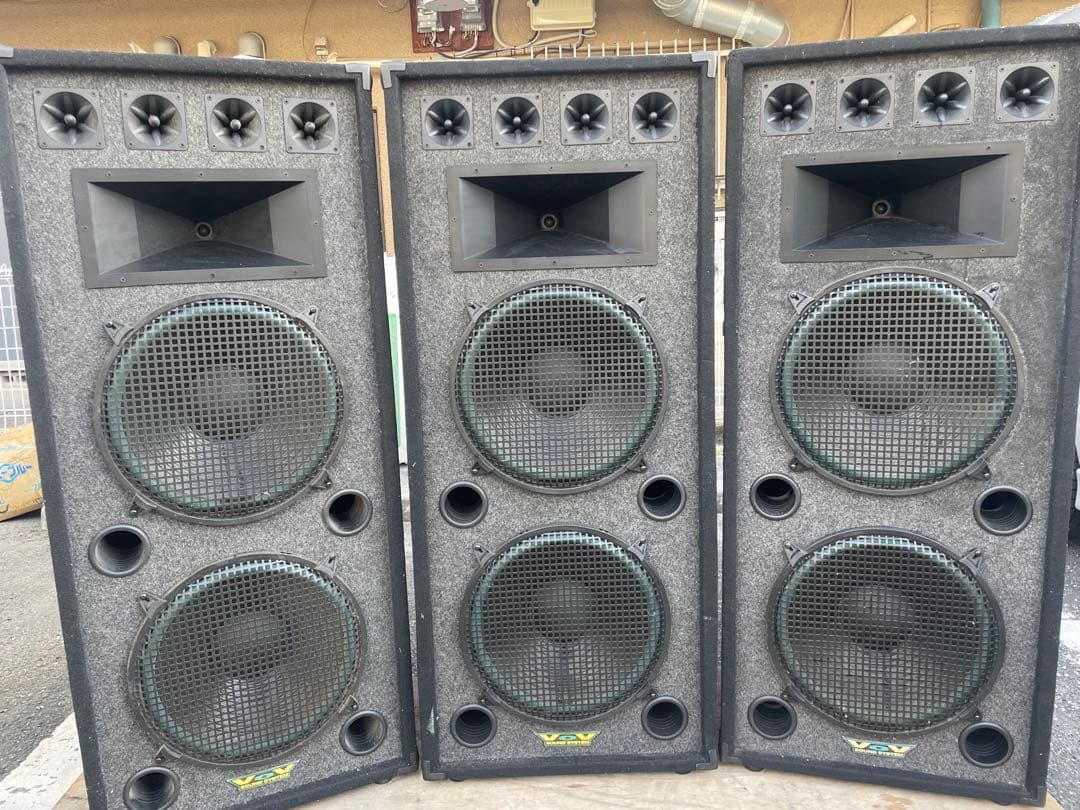 大型ＰＡ VOV　スピーカーシステム　SPS-2514 3個　大阪府引き取り限定