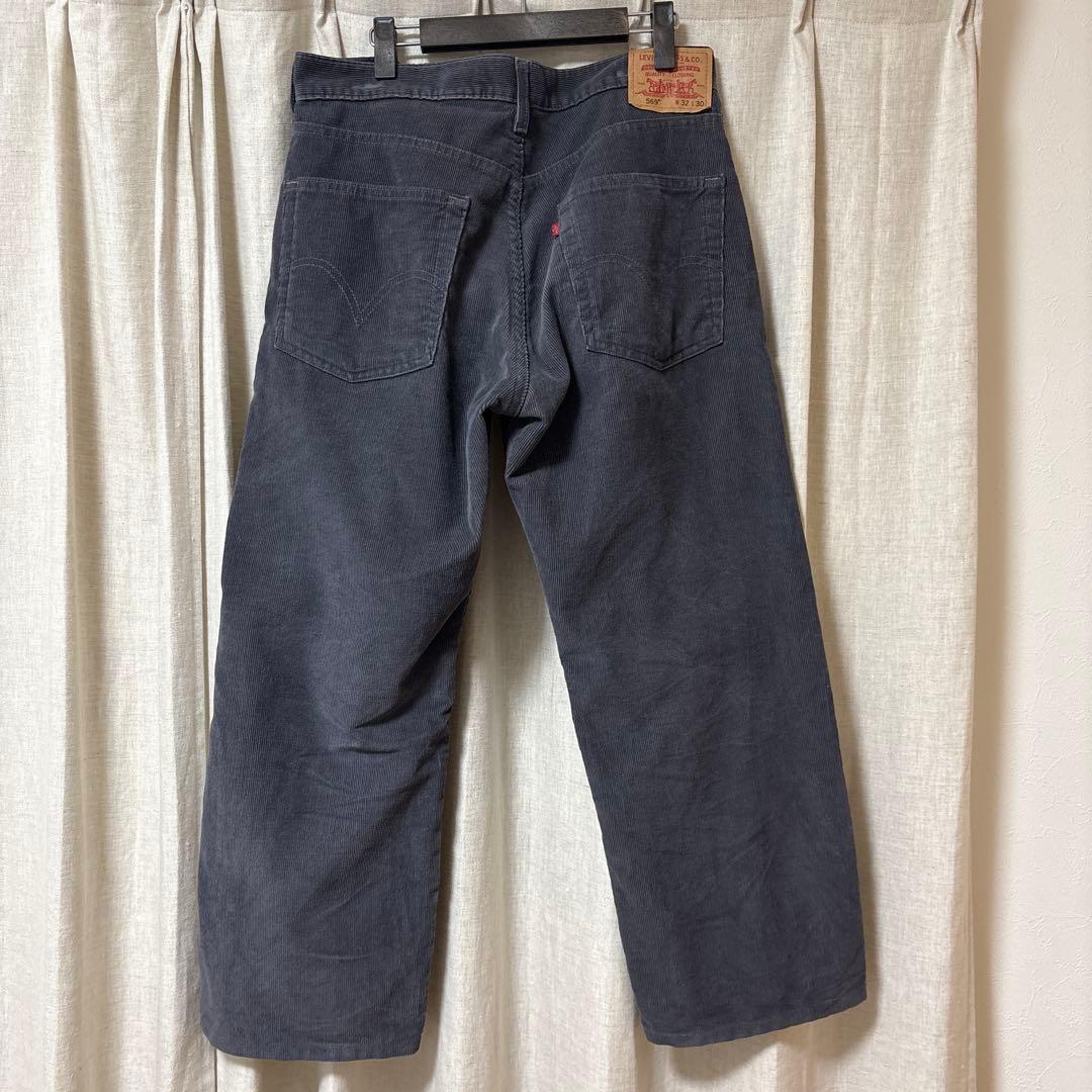 00s USA Levi's ブラックコーデュロイ 569 W32L30表記