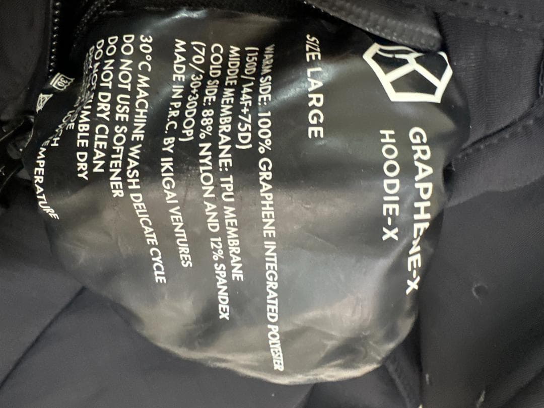 Graphene-X（グラフェンエックス）フーディX ジャケット L