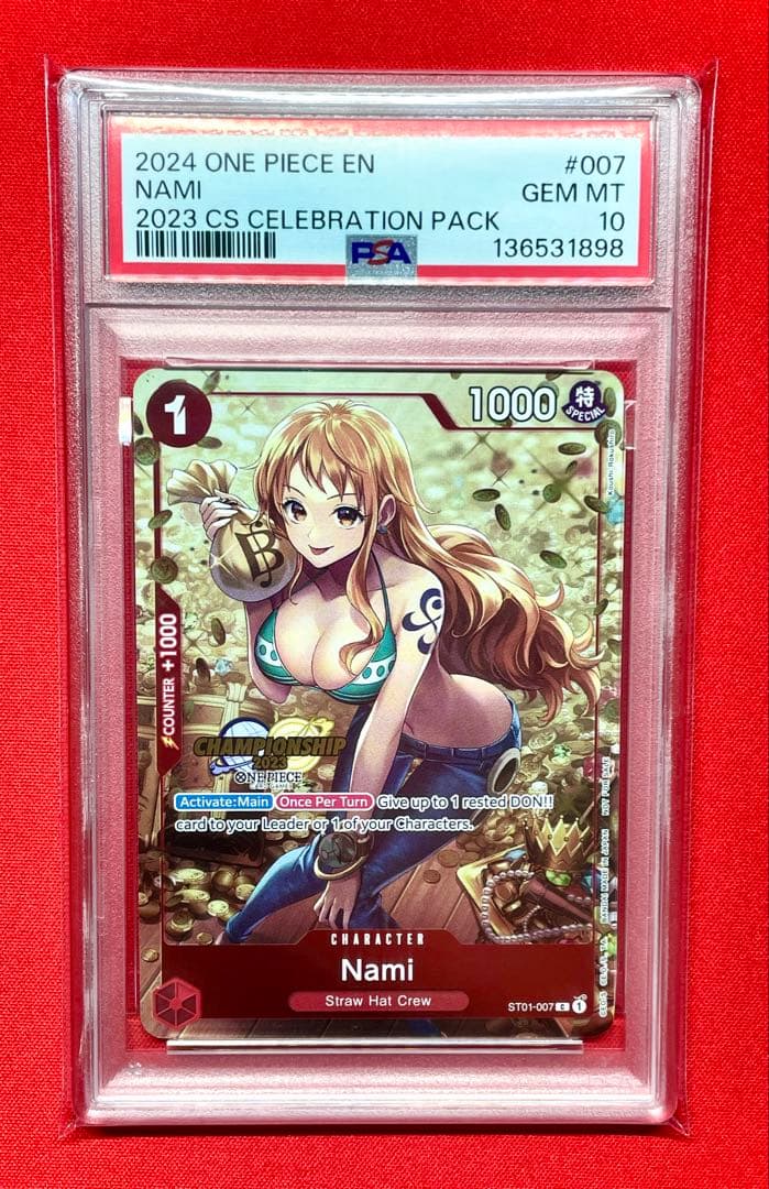 PSA10 ナミ Nami チャンピオンシップ 2023 ST01-007 C